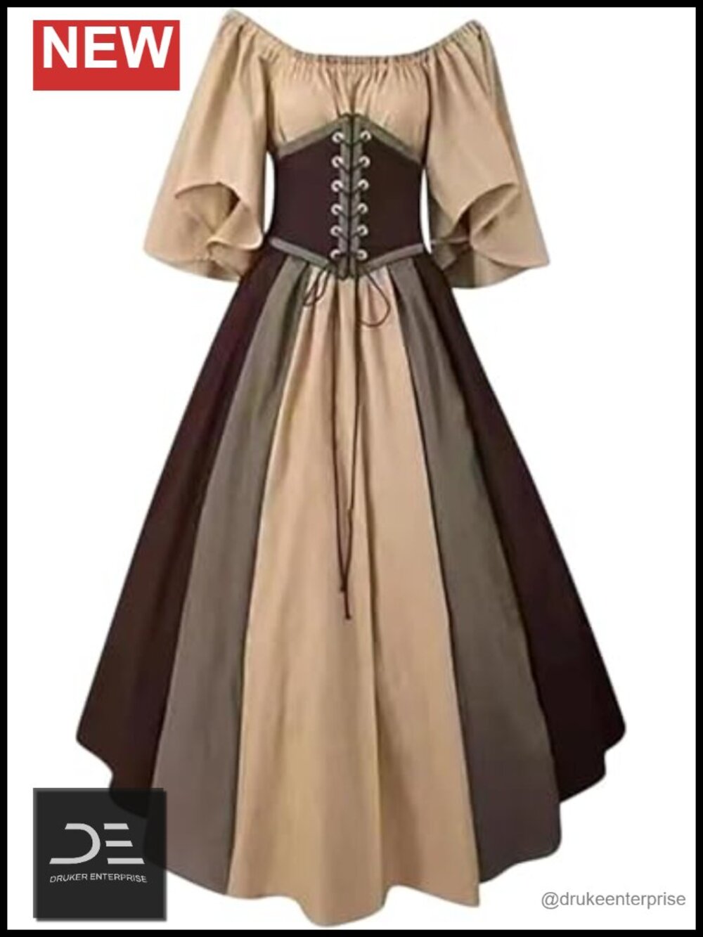 Renaissance Medieval Costume Dress Corset Victorian Ball Gown